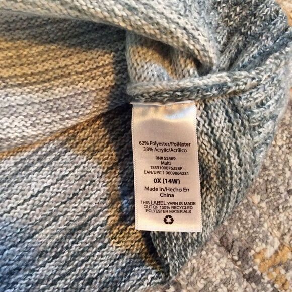 3 For $25! COZY KNIT GRANDPA CARDIGAN! EUC! SIZE 14 - Picture 6 of 7